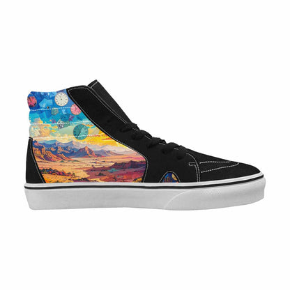 MEN'S Surreal Dream Fragment High Top Canvas Aesthetic Custom Shoes