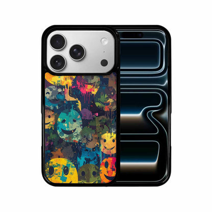 iPhone 17 Pro Case — Smiley Faces Camosmiley Faces Gd7 Camo, Personalized Phone Case