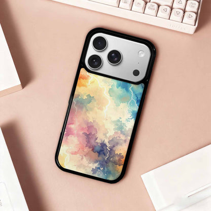 iPhone 17 Pro Case — Vintage Spring Lightning Bolt Retro Vintage, Custom Print Case Cover