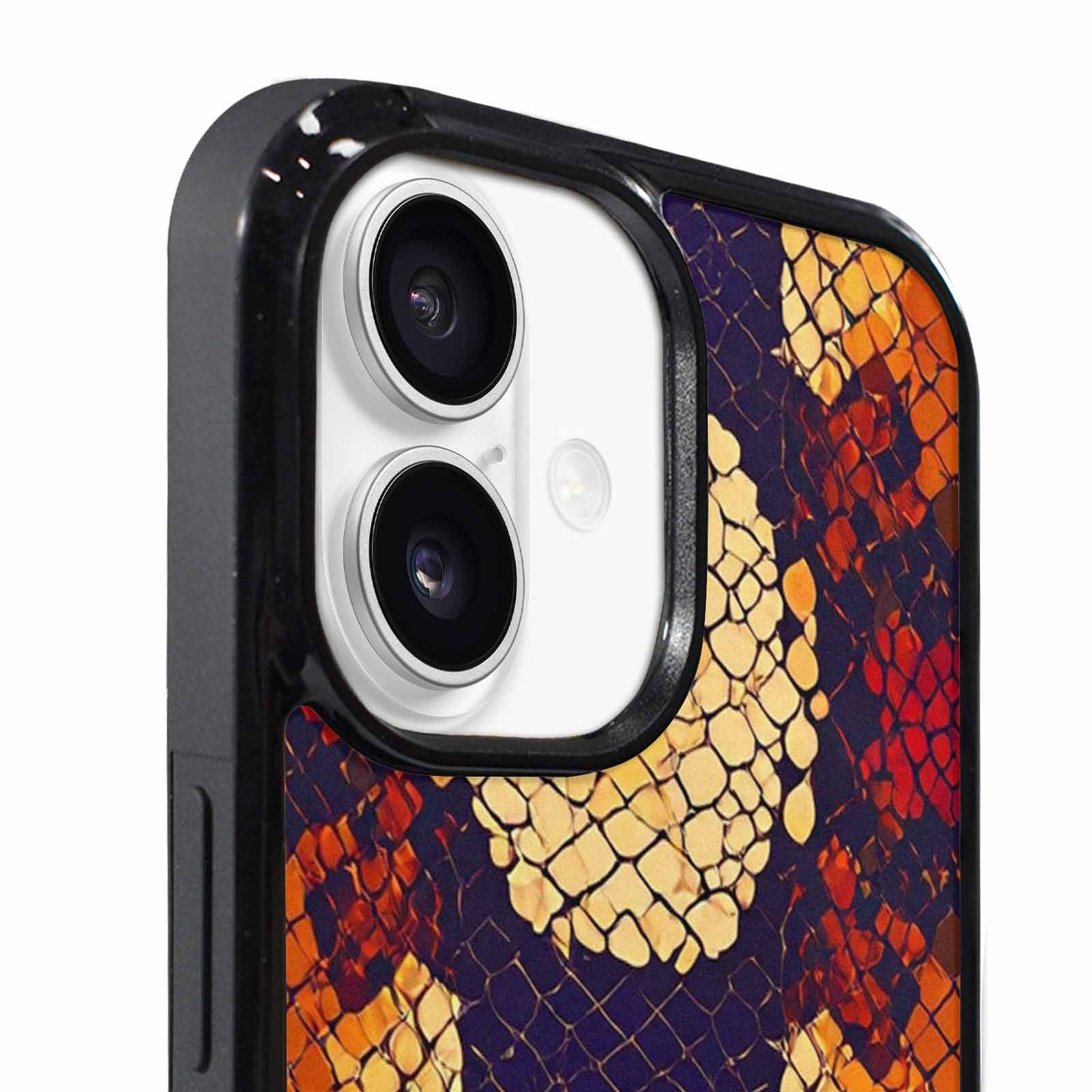 iPhone 17 Case — Snake Print Dark Seamless Animal Print, Custom Printed Phone Case