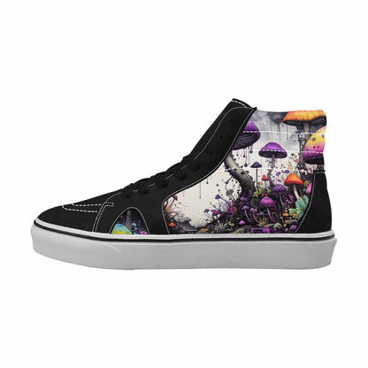 MEN'S Rainbow Drip Mushrooms High Top Canvas Dreamlike Shoes