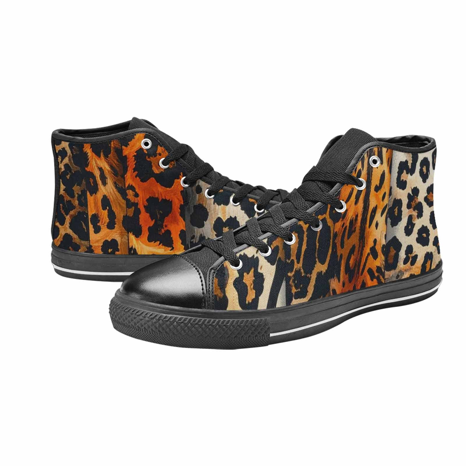 WOMEN'S Animal Print High Top Canvas Y2K Sneakers
