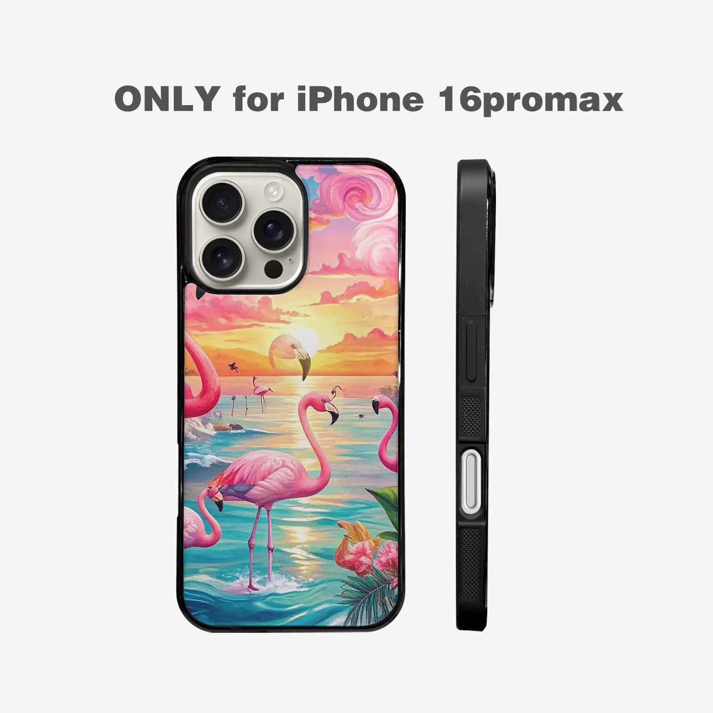 iPhone 16 Pro Max Case — Flamingo Tropical Flamingo Tropical Pattern Hundreds, Unique Phone Case Design