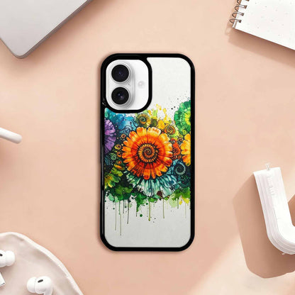 iPhone 17 Case — Black &amp; Green Ink Tie Dye, Unique Phone Case Design