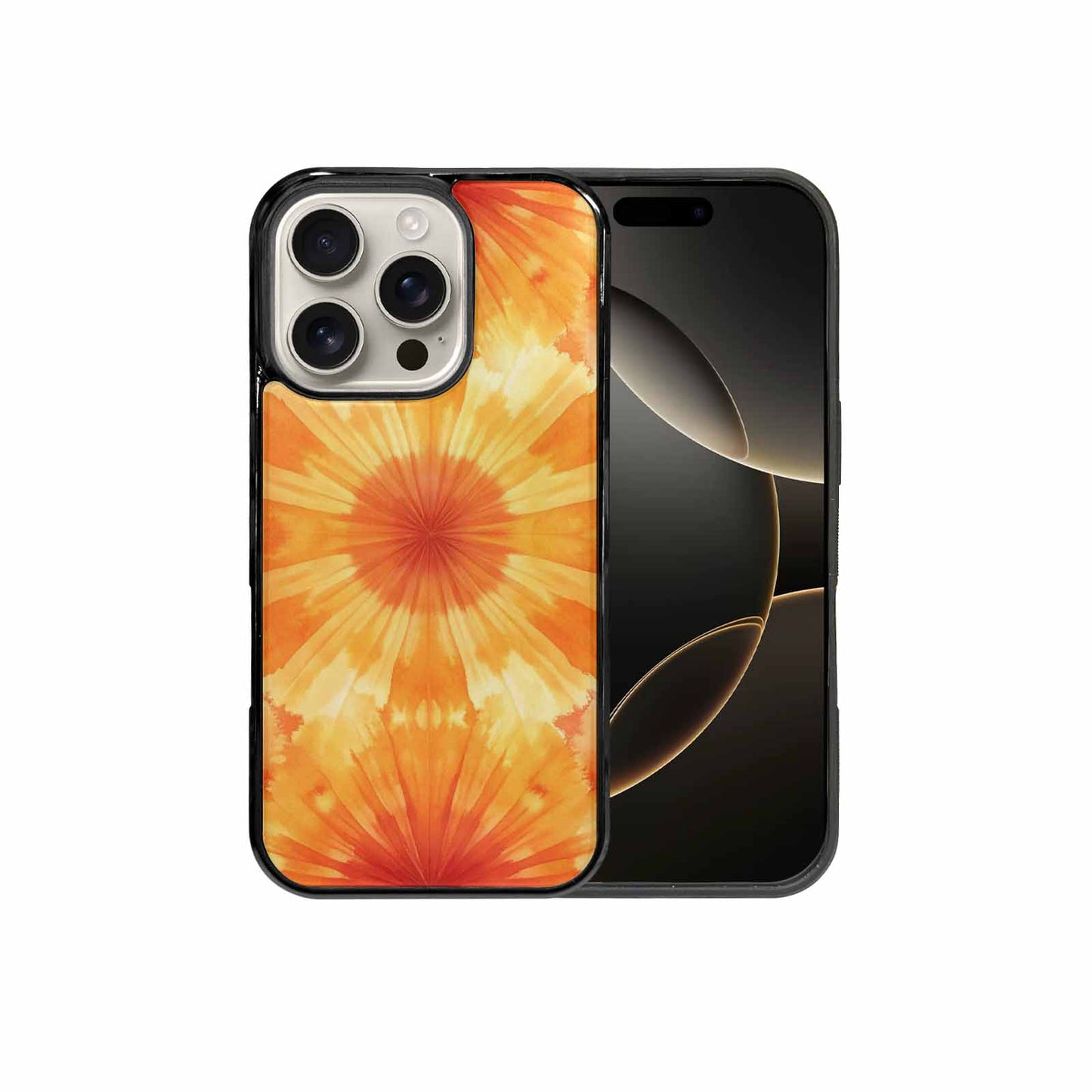 iPhone 16 Pro Case — Ombre Tie Dye Sunset Custom, Custom Phone Case