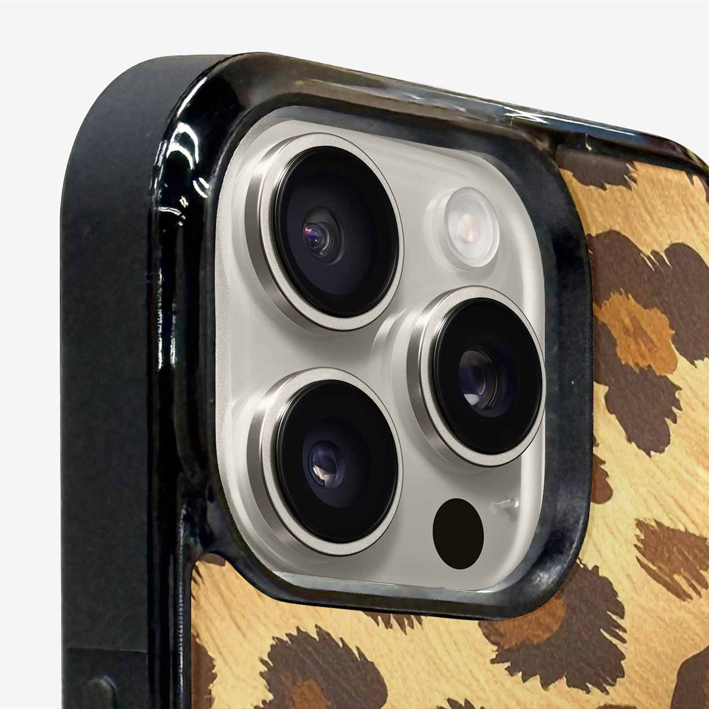 iPhone 16 Pro Case — Classic Leopard Print Warm Golden Tan, Personalized Phone Case