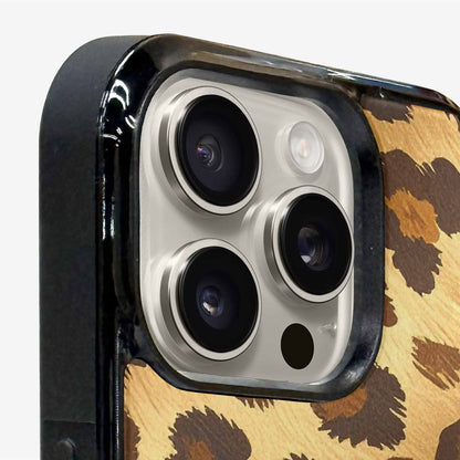 iPhone 16 Pro Case — Classic Leopard Print Warm Golden Tan, Personalized Phone Case
