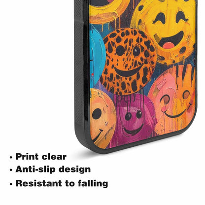iPhone 15 Plus Case — Smiley Faces Animal Printsmile, Unique Phone Case Design