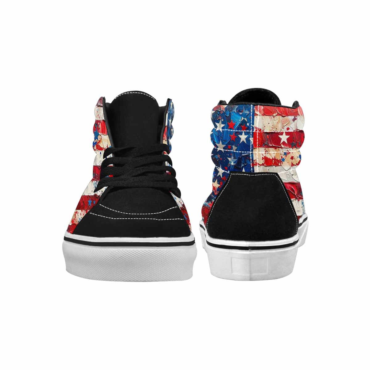 MEN'S Patriotic Stars Stripes High Top Canvas Dreamlike Shoes