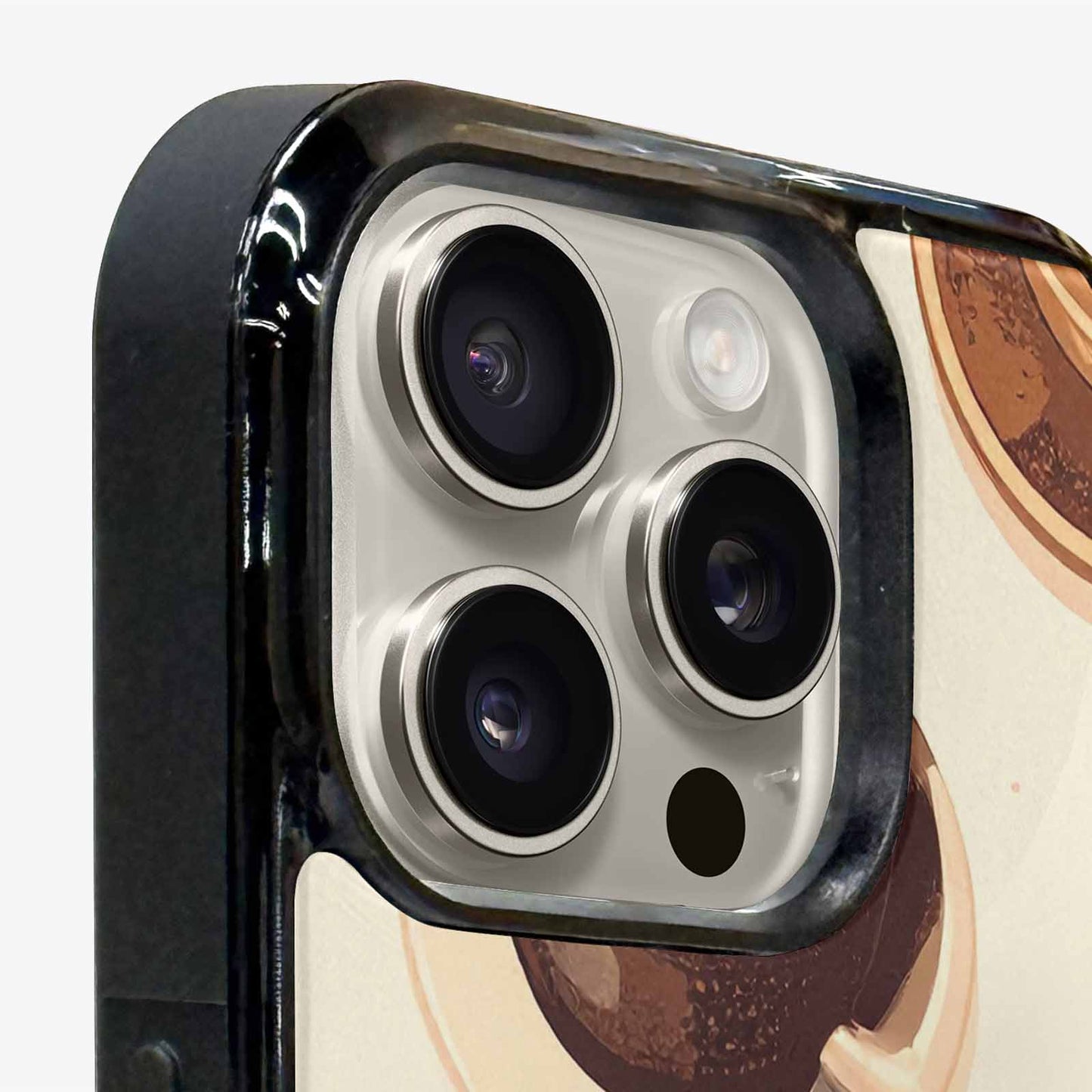 iPhone 15 Pro Max Case — Coffee Cup And Bean Pattern Seamless, Custom Art Phone Cover