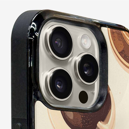 iPhone 15 Pro Max Case — Coffee Cup And Bean Pattern Seamless, Custom Art Phone Cover