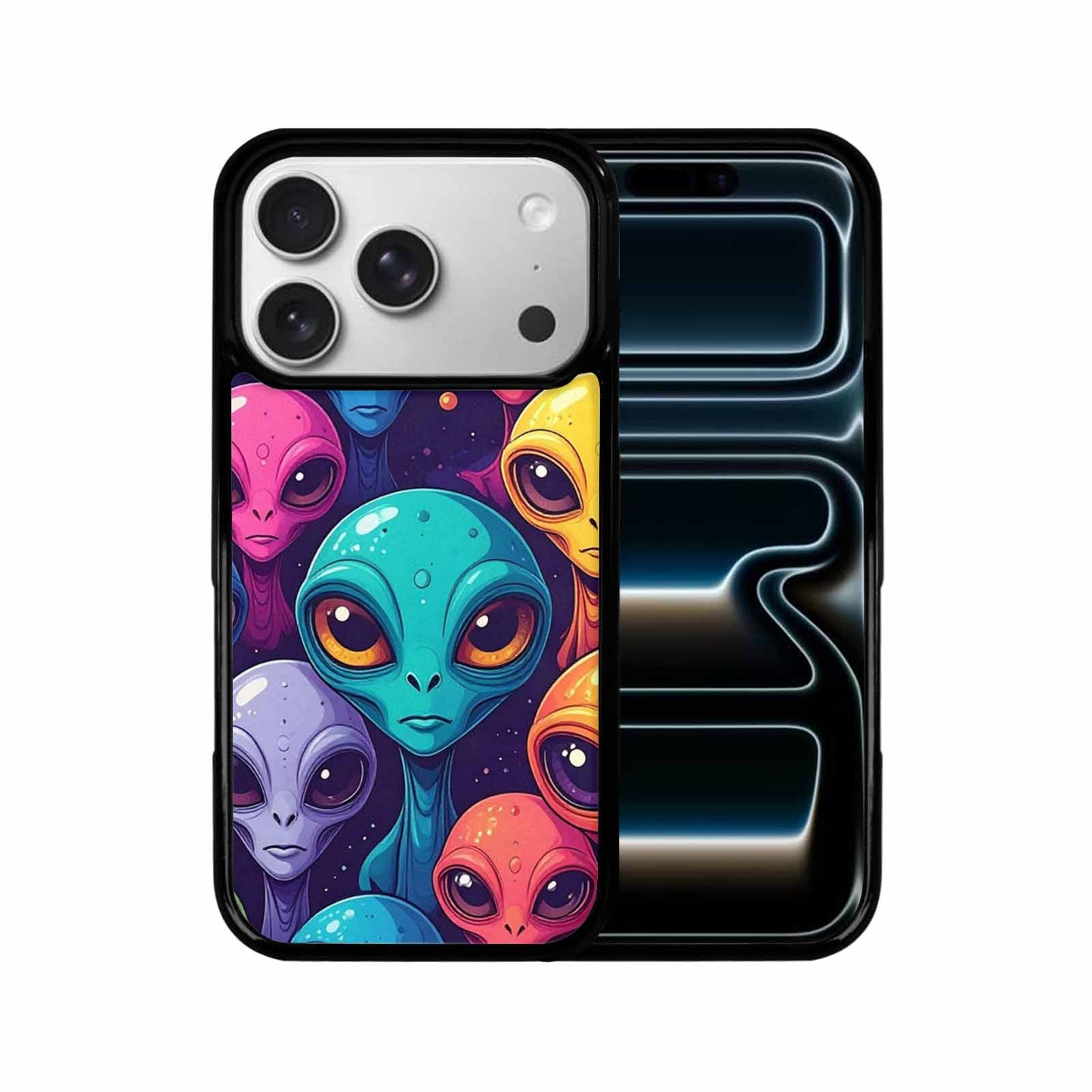 iPhone 17 Pro Case — Alien Ufo Cartoon Art Pattern Alien, Personalized Phone Case