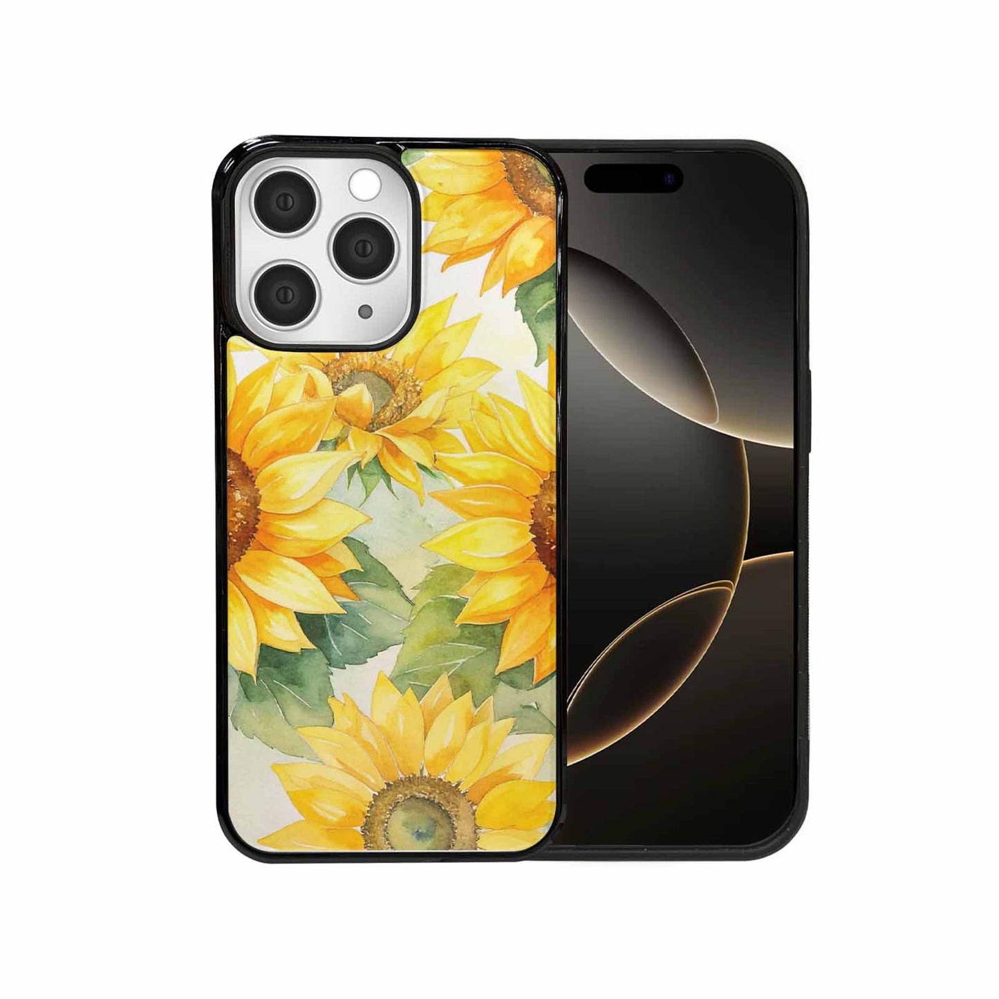 iPhone 15 Pro Max Case — Sunflowers Watercolor, Unique Phone Case Design