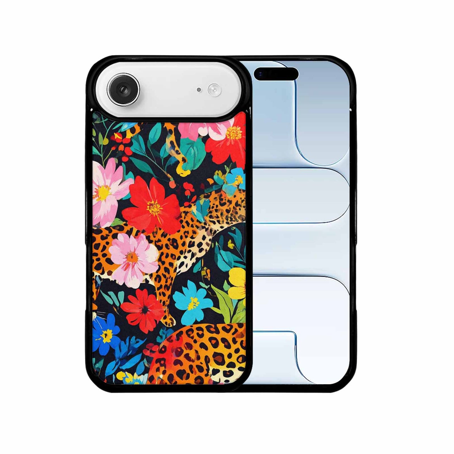 iPhone 17 Air Case — Leopard Print Floral Animal Print, Custom Printed Phone Case