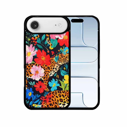 iPhone 17 Air Case — Leopard Print Floral Animal Print, Custom Printed Phone Case