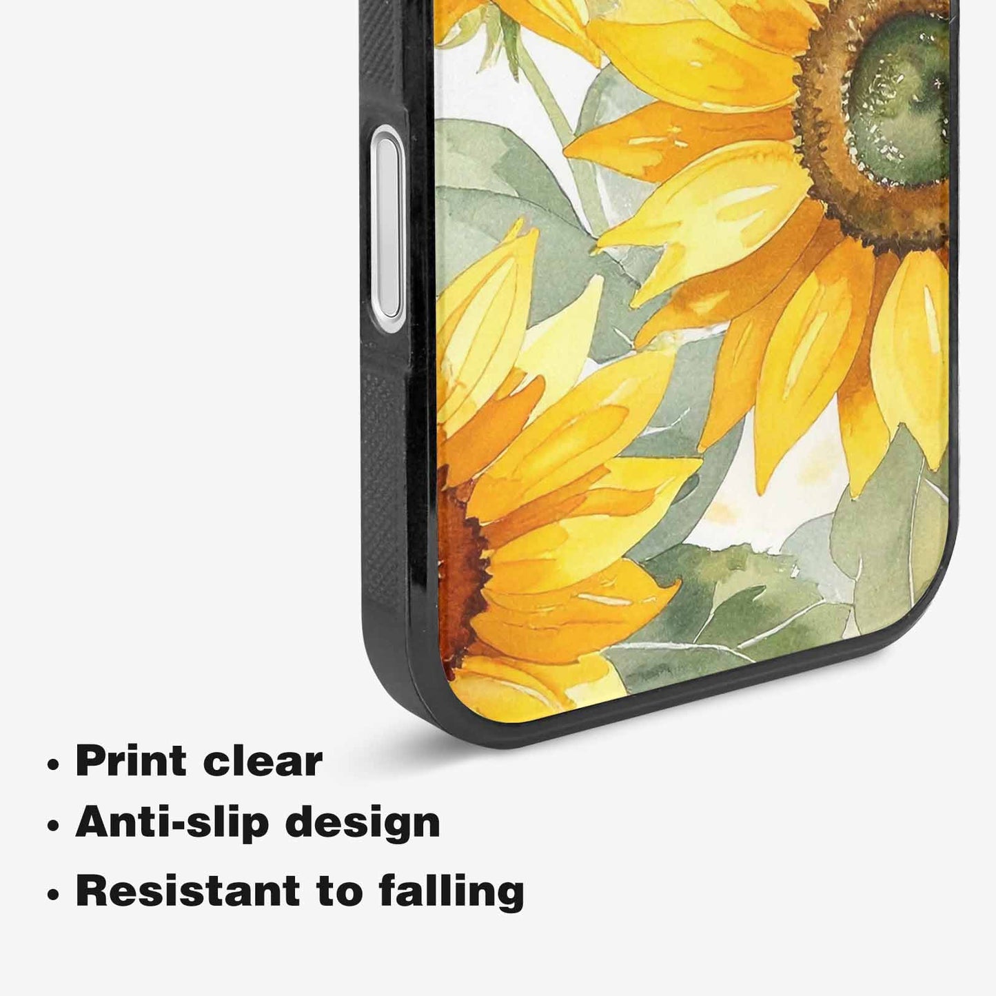 iPhone 16 Plus Case — Sunflowers Watercolor, Unique Phone Case Design