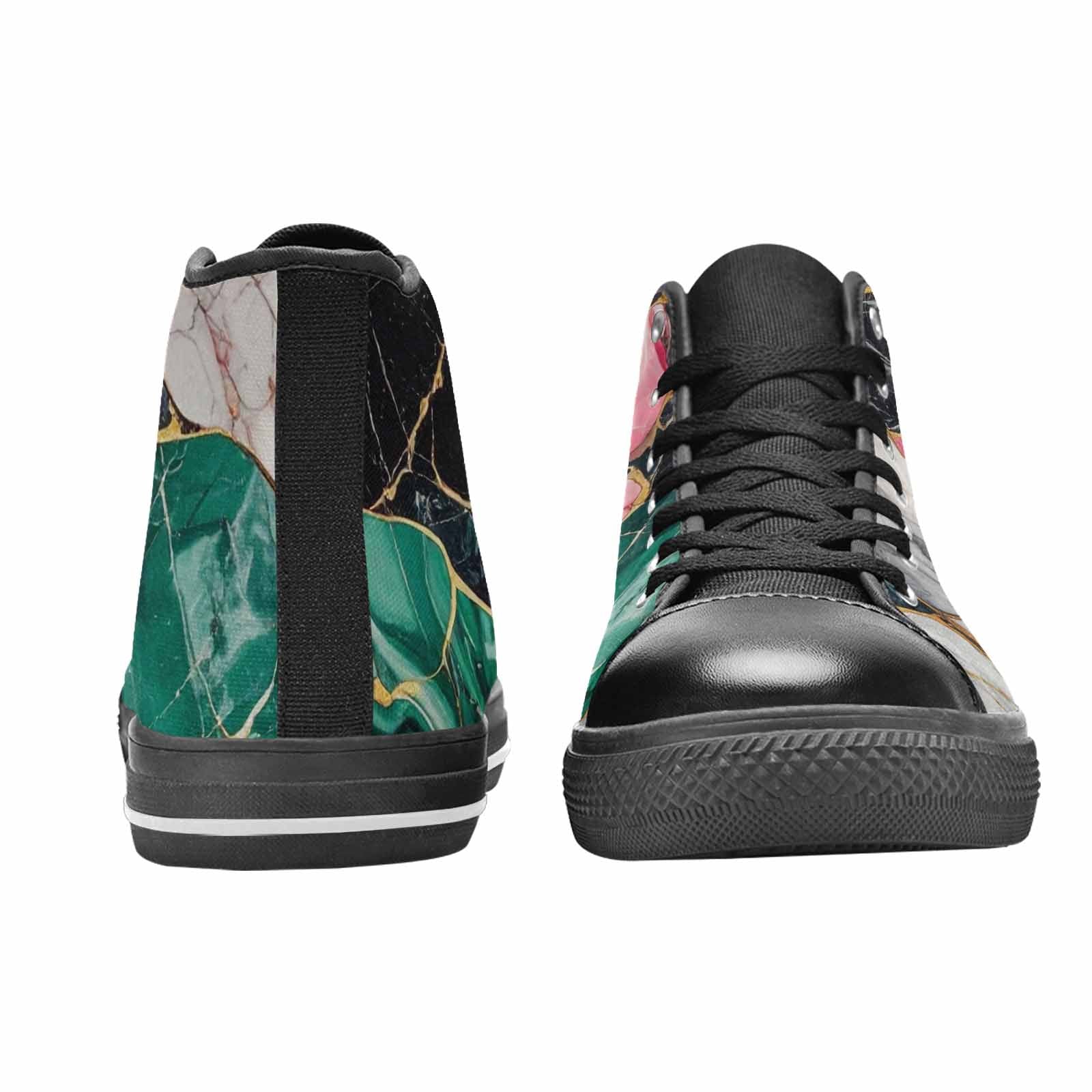 MEN'S Marble Stone Texture High Top Canvas Aesthetic Sneakers