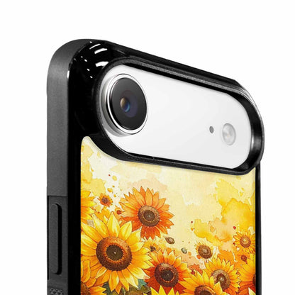 iPhone 17 Air Case — Full Color Vibrant Sunflower Burst Floral, Custom Phone Case
