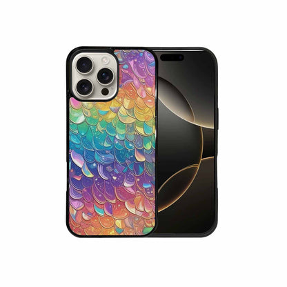 iPhone 16 Pro Max Case — Holographic Iridescent Shimmer Pattern Hundreds Of, Custom Print Case Cover