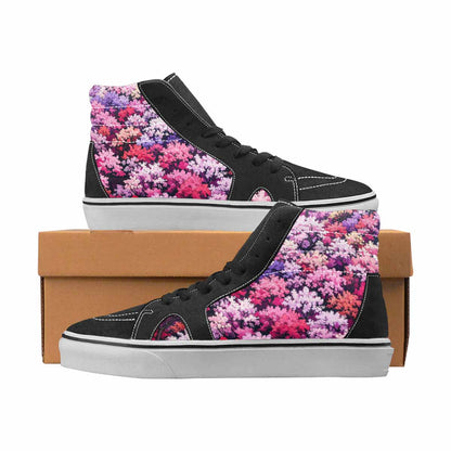 WOMEN'S Cherry Blossom High Top Canvas Boutique Cottagecore Custom Sneakers