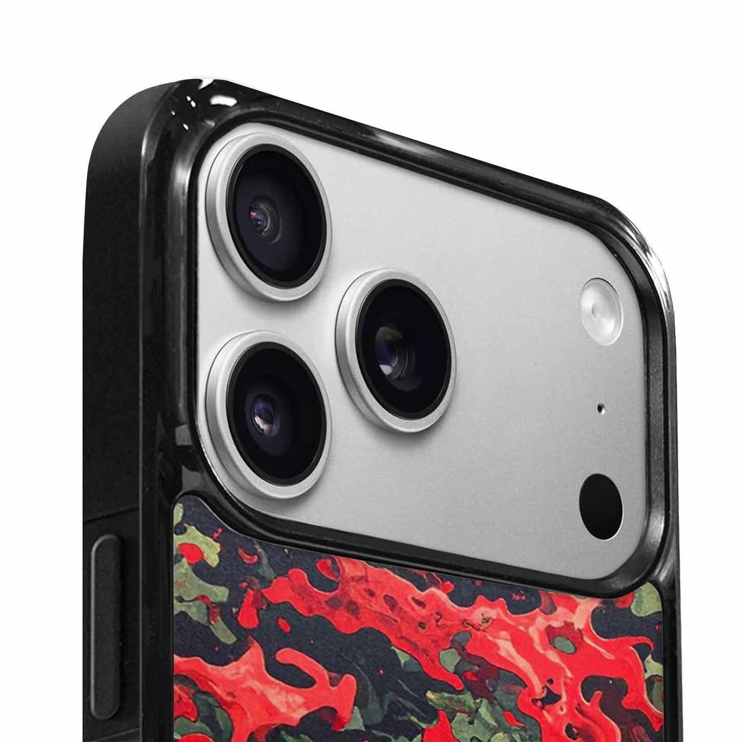 iPhone 17 Pro Case — Small Military Camouflage Blotch Pattern Camo, Original Design Phone Case