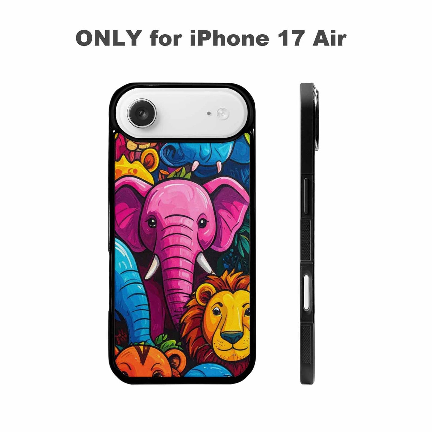iPhone 17 Air Case — Seamless Tileable Pattern Of Overlapping Cartoon, Custom Phone Case