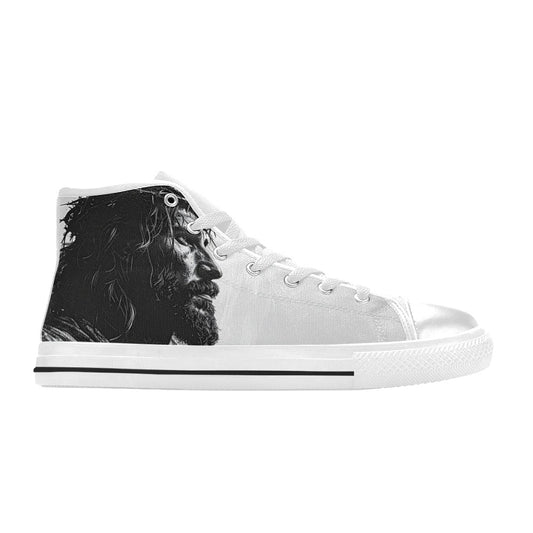 MEN'S Jesus_Ht_13 Men’S High Top Canvas Wallpaper Art Shoes