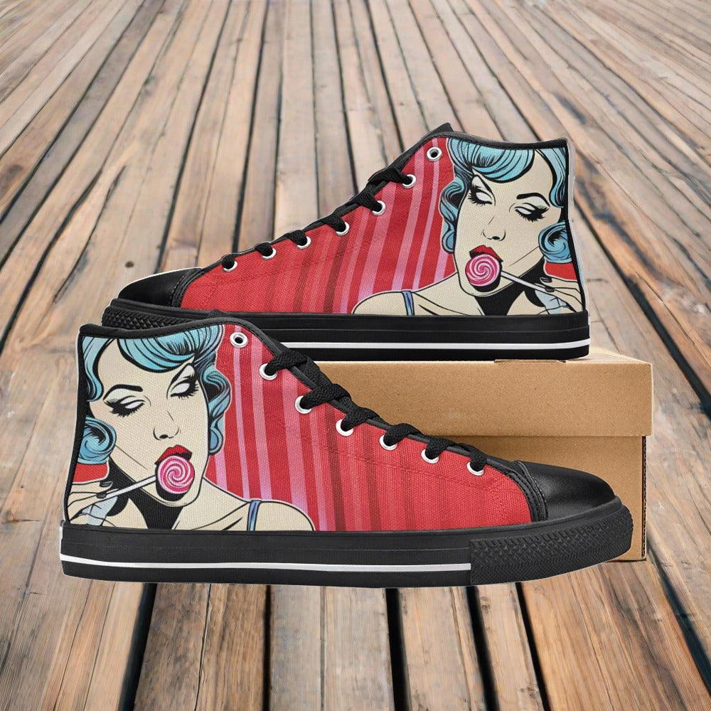 Wolf Dark Cosmic Vivid Bold Art - Freaky Shoes