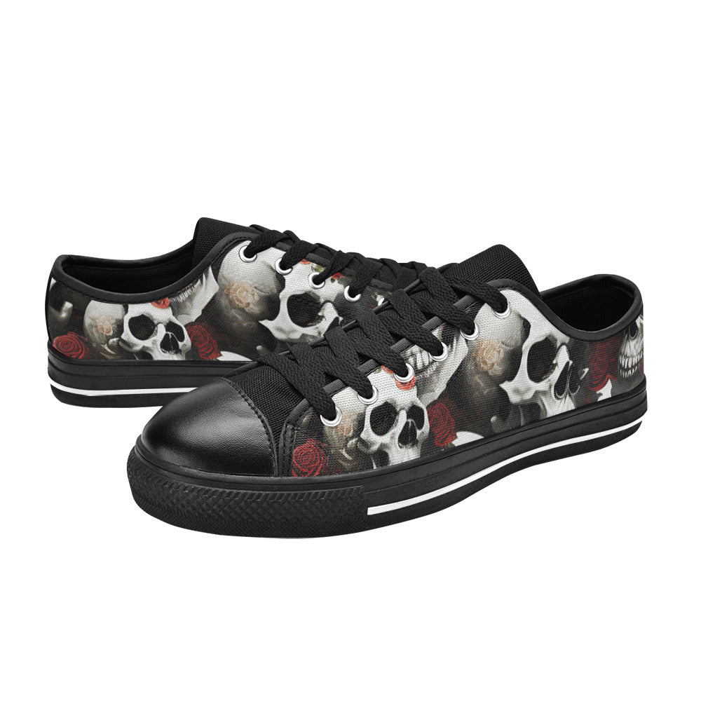 MEN'S Rose Skulls Dark 3 Canvas Dreamcore Sneakers