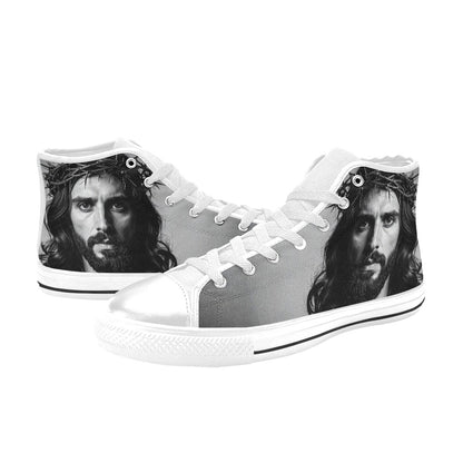 WOMEN'S Jesus37 High Top Canvas Dark Academia Custom Sneakers