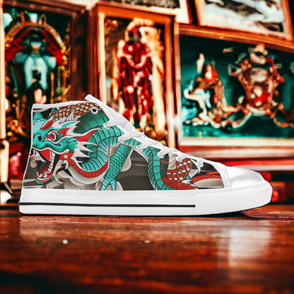 Japanese Dragon Art Women - Freaky Shoes®