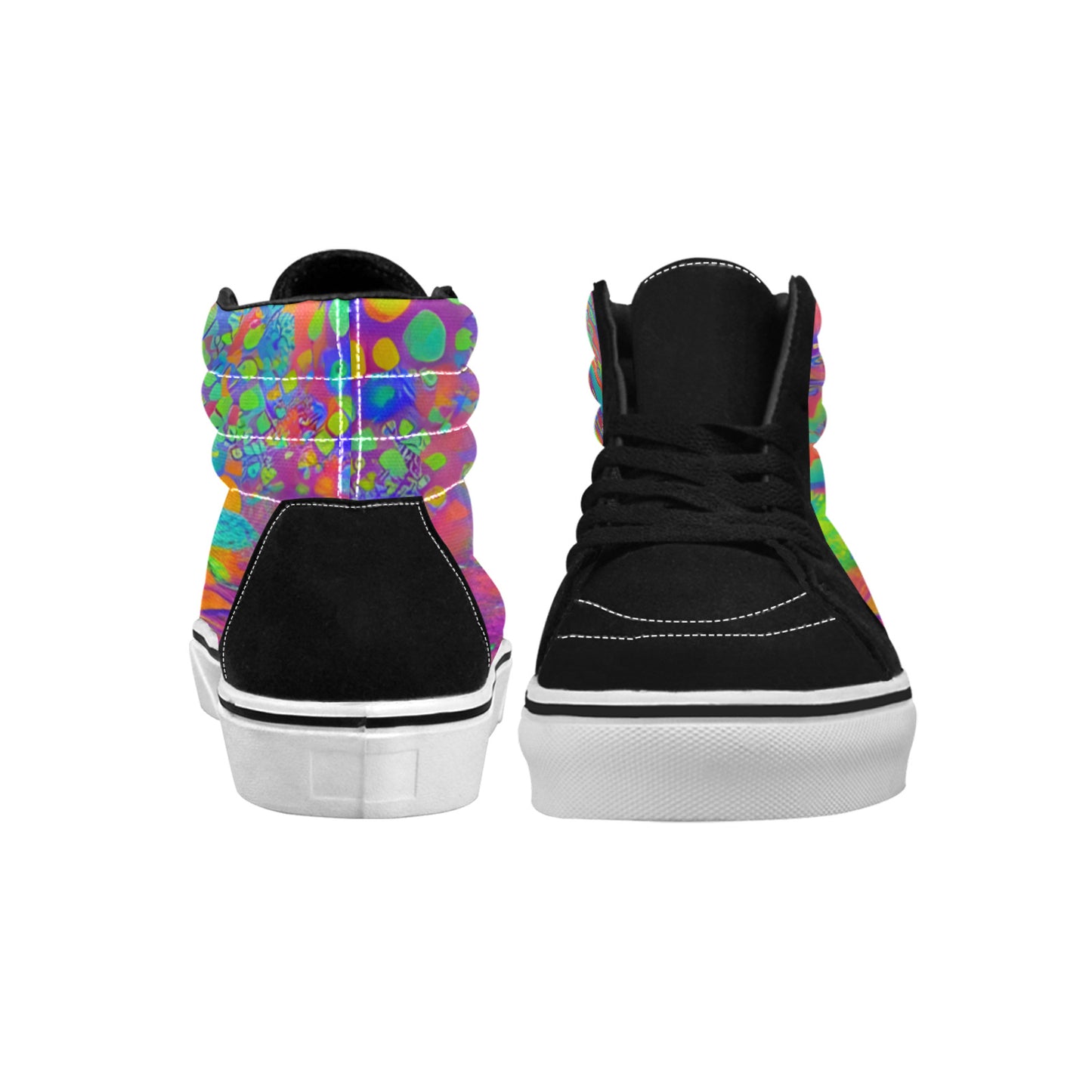 MEN'S Acid Bath High Top Skateboarding Surreal Custom Shoes