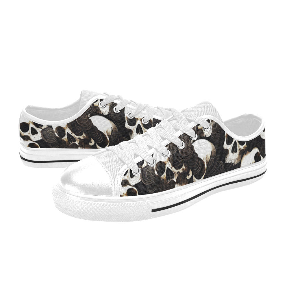 WOMEN'S Skulls Deluxe Canvas Surreal Shoes