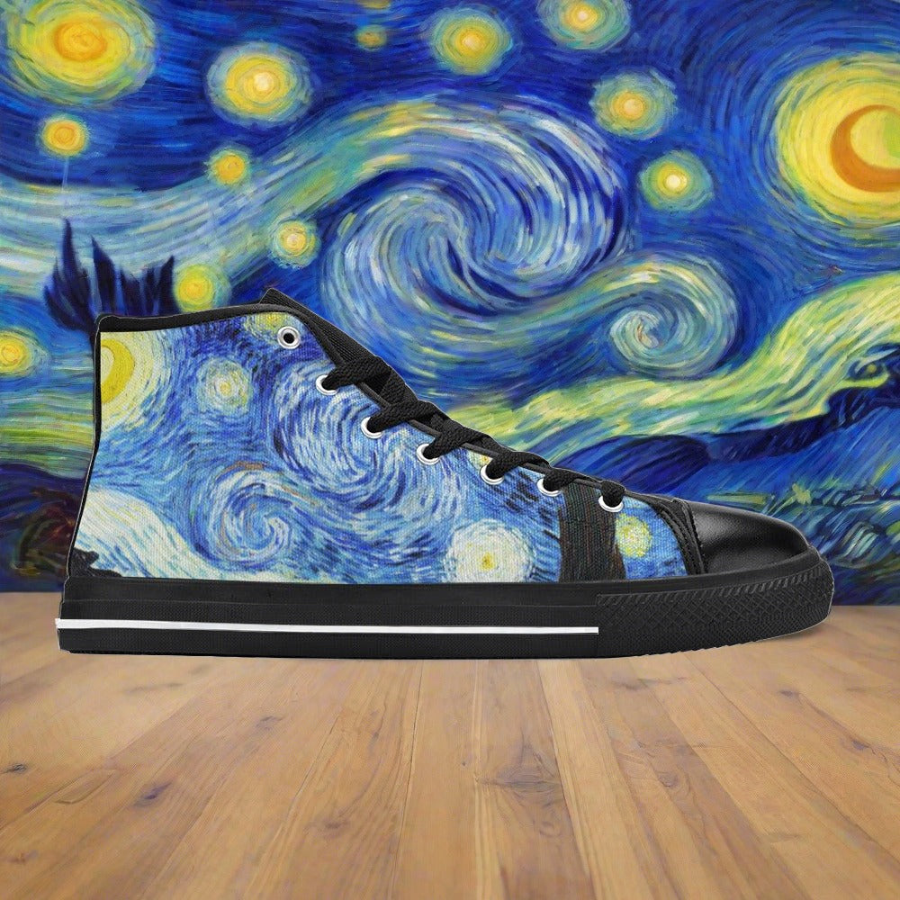 Viking Silver Blue Unique MEN Bold Art - Freaky Shoes | Custom Art Sneakers