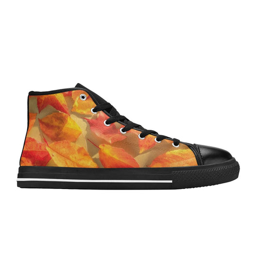 KIDS' Autumn Leaves 537832 High Top Canvas Surreal Custom Sneakers