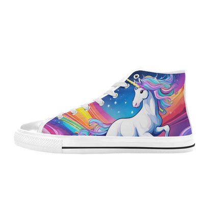 MEN'S Unicorns Abstract Art Men’S High Top Canvas Dark Academia Custom Sneakers