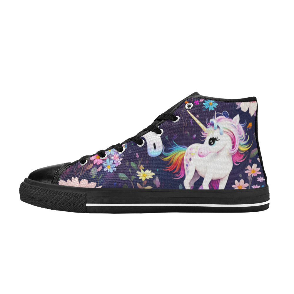 MEN'S Unicorns Please 4 Men’S High Top Canvas Grunge Custom Sneakers