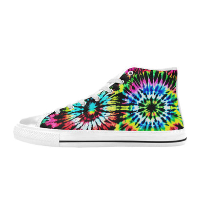 MEN'S Cc Tie Dye Art High Top Canvas Y2K Custom Sneakers
