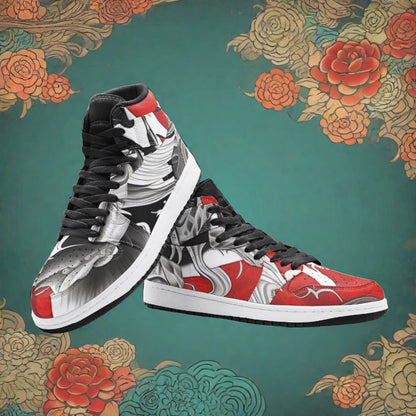 Cherry Blossom Rainbow Custom Bold Art - Freaky Shoes | Custom Art Sneakers