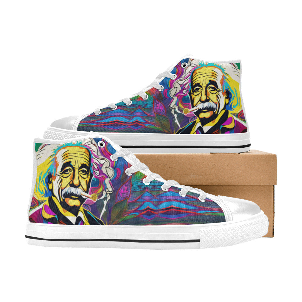 WOMEN'S 420 Albert High Top Canvas Dark Academia Sneakers