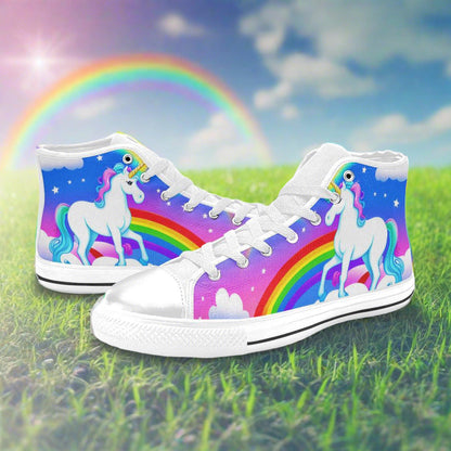 Holographic Purple Teal Vivid MEN Bold Art - Freaky Shoes | Custom Art Sneakers