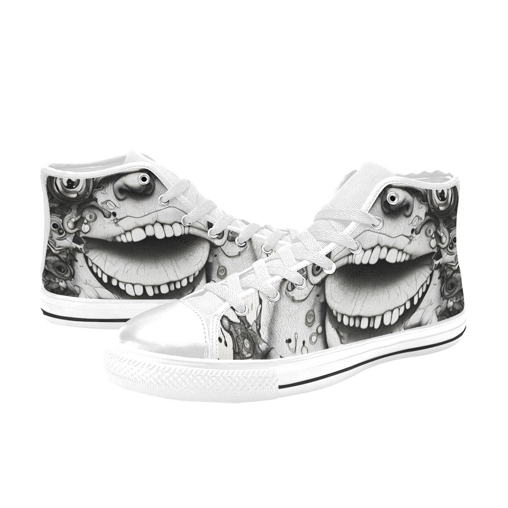 WOMEN'S Freestyle Horror High Top Canvas Y2K Custom Sneakers