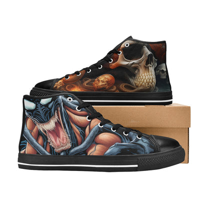 MEN'S Cc Snakes Skulls Men’S High Top Canvas Dark Academia Custom Sneakers
