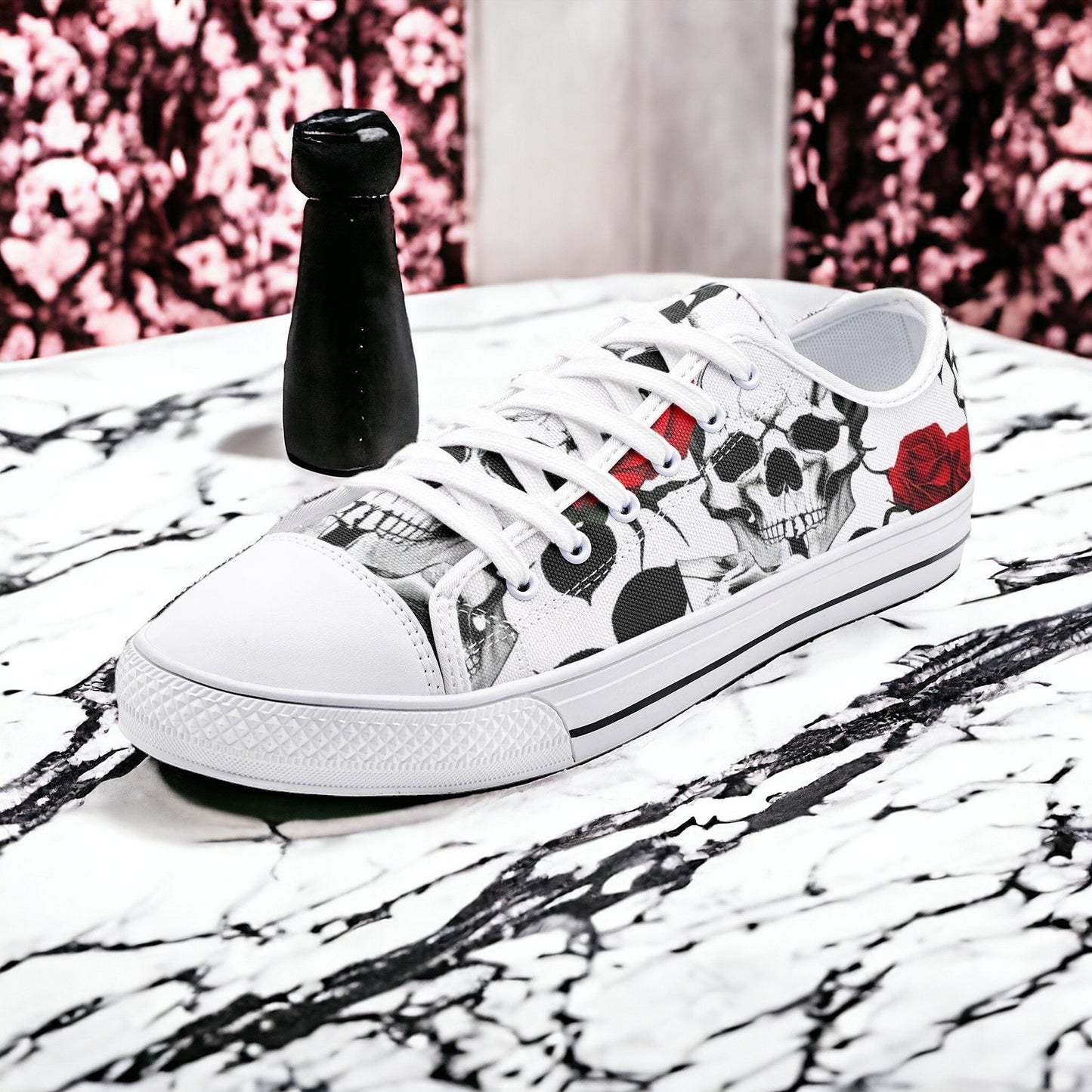Cherry Blossom Pastel Soft Wearable Bold Art - Freaky Shoes | Custom Art Sneakers