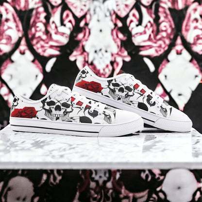 Butterfly Rainbow Crimson Black Unique Bold Art - Freaky Shoes | Custom Art Sneakers