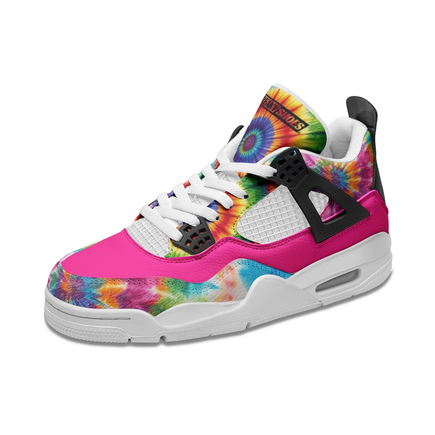 Tie Dye Fun Art Unisex Non Slip Lace Up Breathable Fashion Sneakers