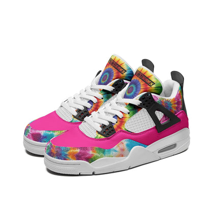 Tie Dye Fun Art Unisex Non Slip Lace Up Breathable Fashion Sneakers