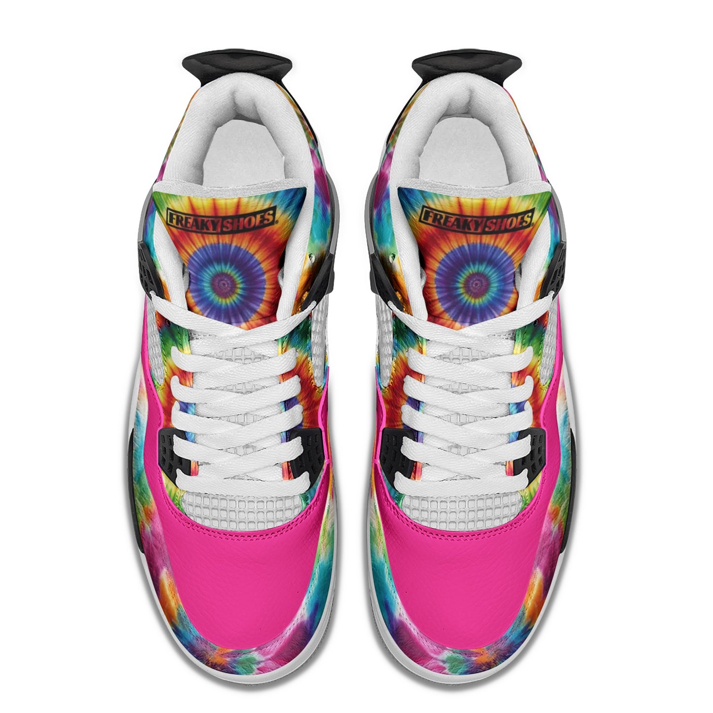 Tie Dye Fun Art Unisex Non Slip Lace Up Breathable Fashion Sneakers
