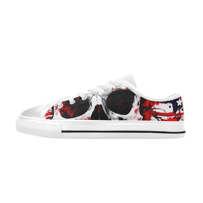 MEN'S Patriotic Splatter Canvas Cottagecore Custom Sneakers