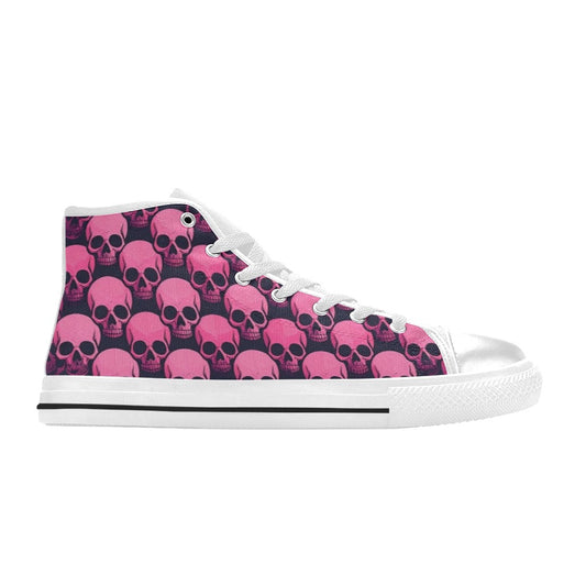 MEN'S Skull Underground Comix Black High Top Canvas Vivid Shoes